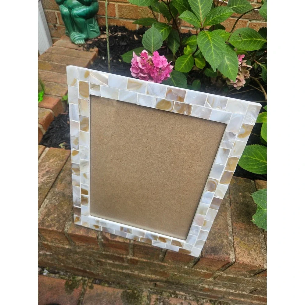Beautiful Mother of Pearl Mosaic Tile Picture Frame 